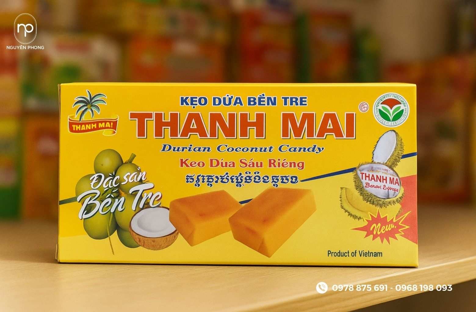 Hộp đựng kẹo dừa Thanh Mai